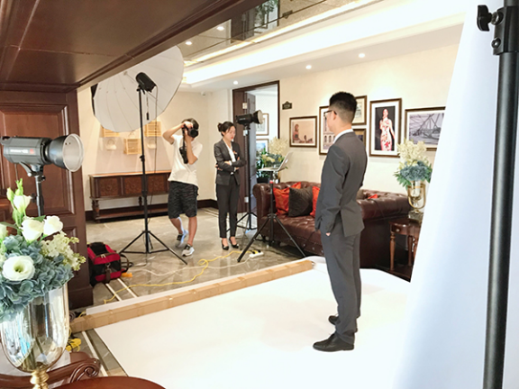 中海地产 原山项目 营销团队个人形象照和集体照拍摄花絮-南京如一商业摄影公司(图3)