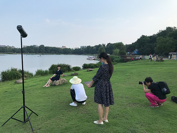 南京外国语学校优秀学生代表个人形象照 团队形象宣传照摄影 拍摄现场花絮(图9)